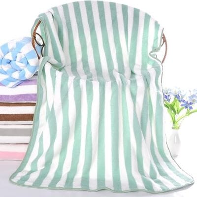 Serviette Microfibre - PetTowel™ - Rayures Menthe Douce
