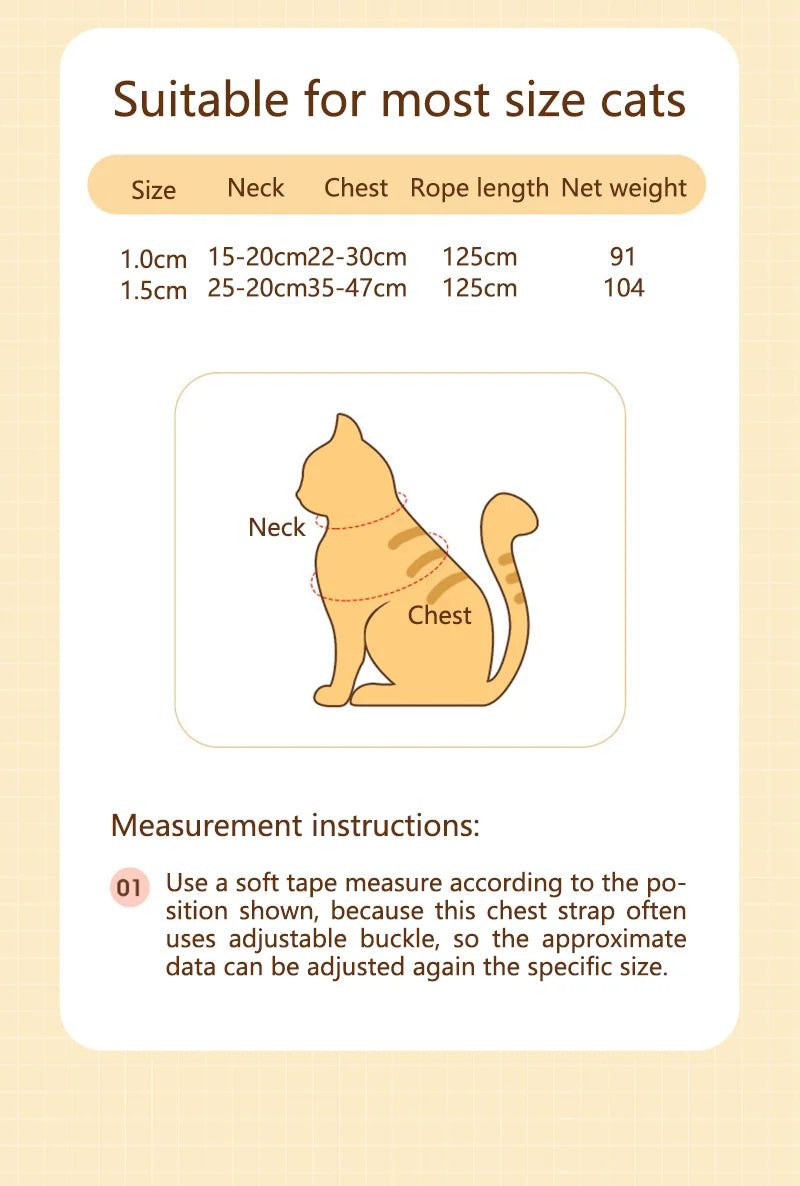 harnais pour chat- LaLaisso™