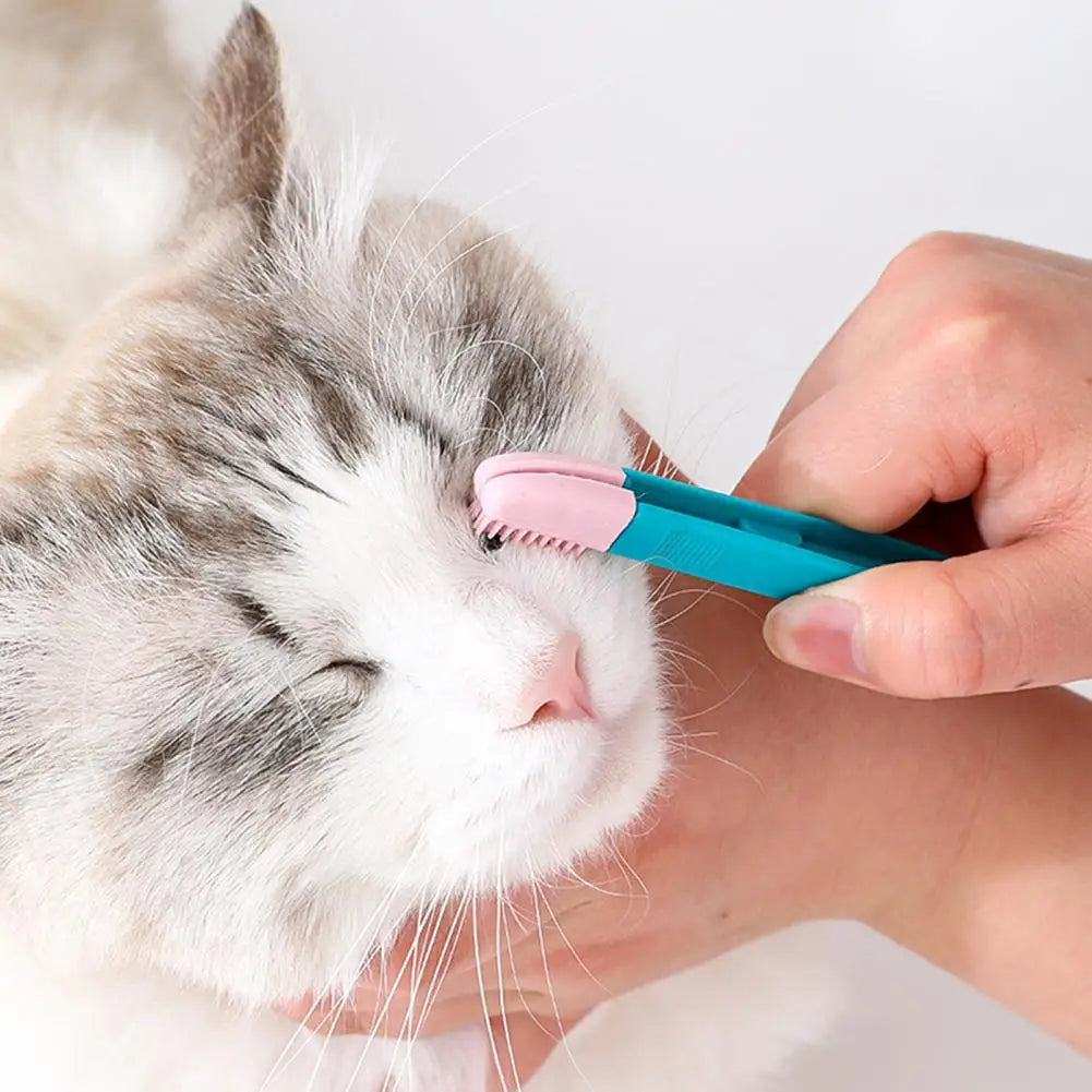 Brosse pour Chat - CatEyeWipe™ - Rose