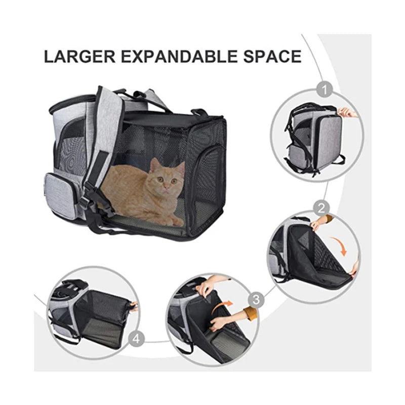 sac de transport pour chat grande capacité- GraycatH™