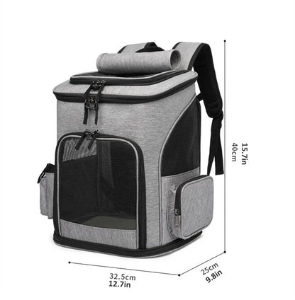 sac de transport pour chat grande capacité- GraycatH™