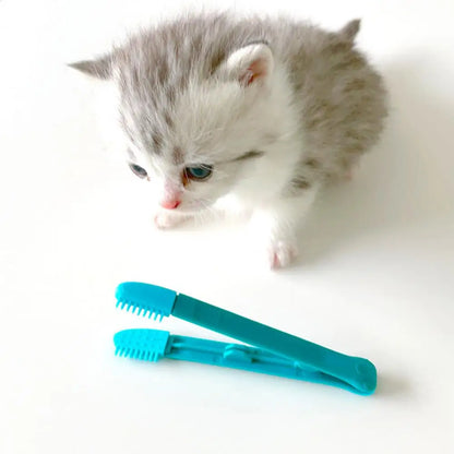 Brosse pour Chat - CatEyeWipe™ - Bleu