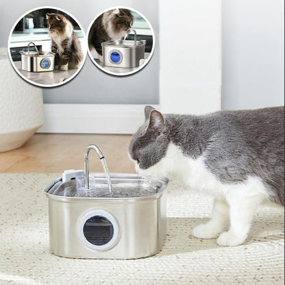 fontaine a eau pour chat  CleanoCat_-avec chat qui bois