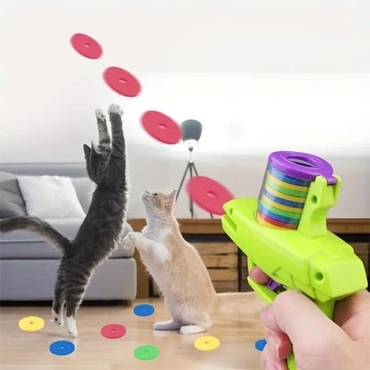Jouet pour chat | Lanceur de Disques Interactif