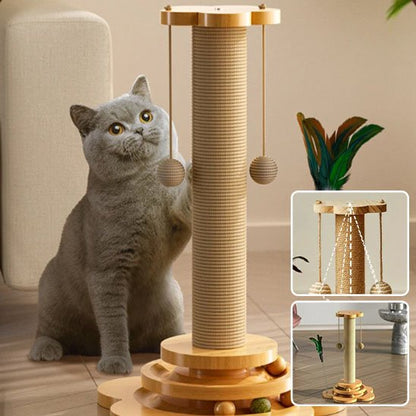 Arbre à chat en bois | Élégance Féline
