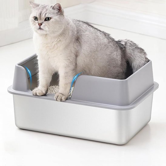 Bac à litière pour chat | ModernBox Anti-Projections