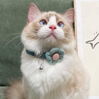 Collier chat | Fleur Crochetée Hypoallergénique