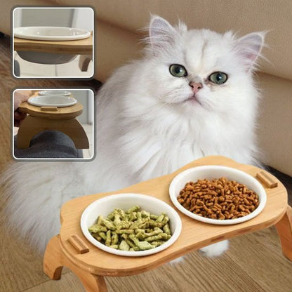 Gamelle chat | Surélevée Ergonomique