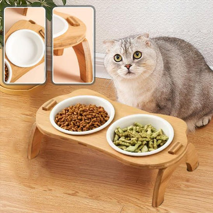 Gamelle chat | Surélevée Ergonomique